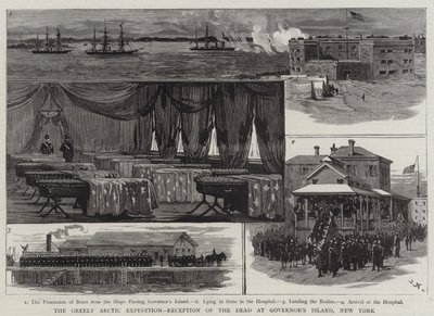 The Greely Arctic Expedition, Reception of the Dead at Governor